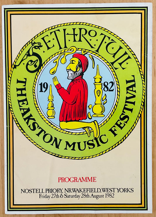 Jethro Tull Marillion Original Concert Programme Theakston Music Festival 27/28th Aug 1982