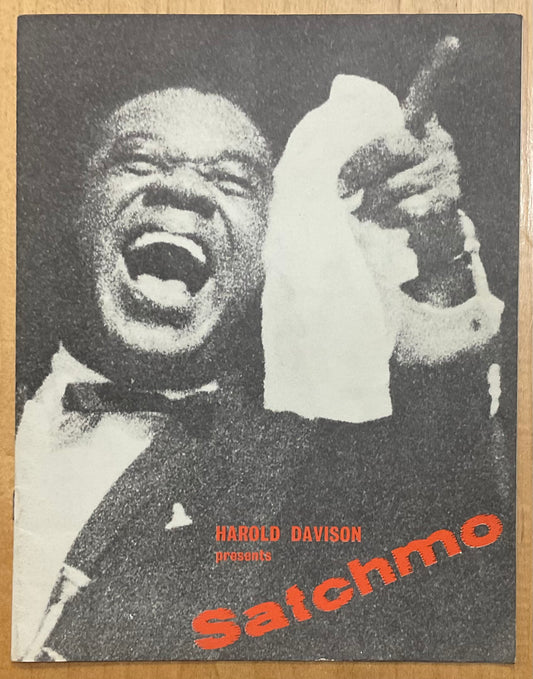 Louis Armstrong Original Concert Programme UK Tour 1962