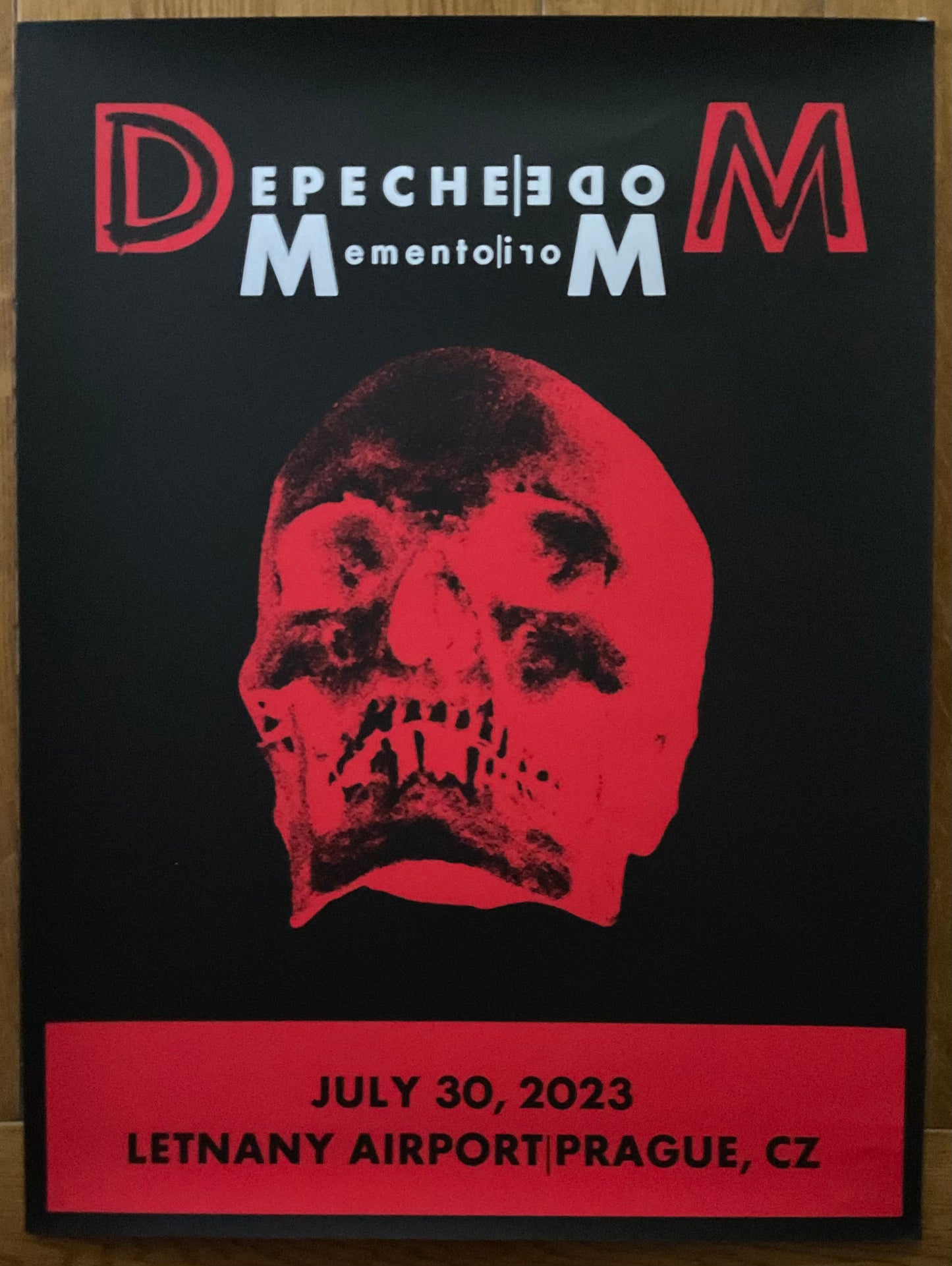 Depeche Mode Original Promo Concert Tour Gig Poster Letnany Airport Prague 30th Jul 2023