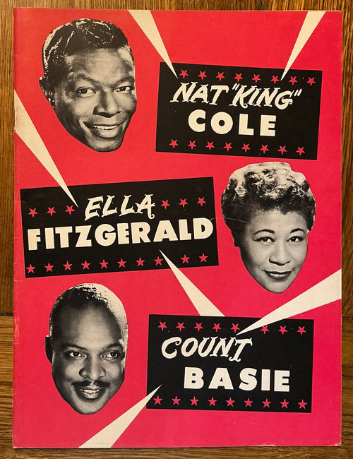 Nat King Cole Ella Fitzgerald Original Concert Programme Paramount Theater New York 24th Jan 1957