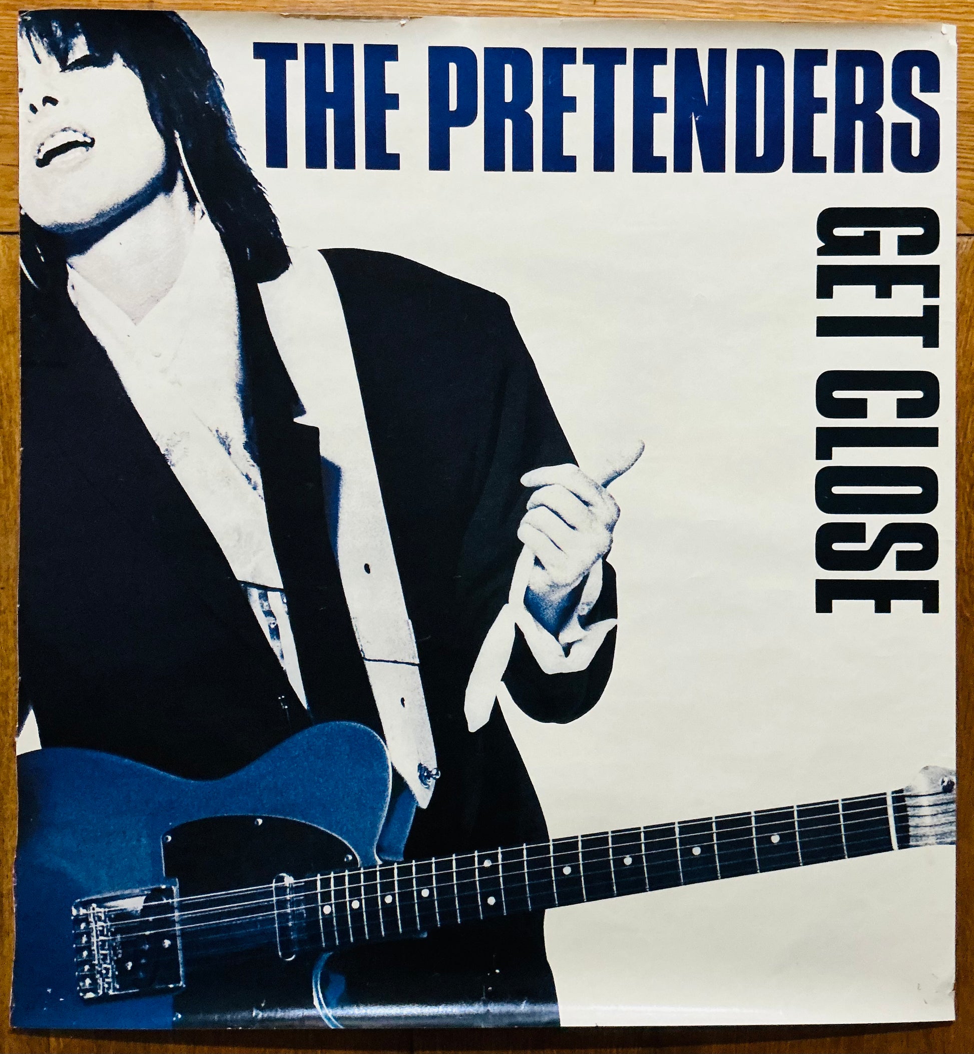 Pretenders Get Close Original Promo Poster WEA Records 1986