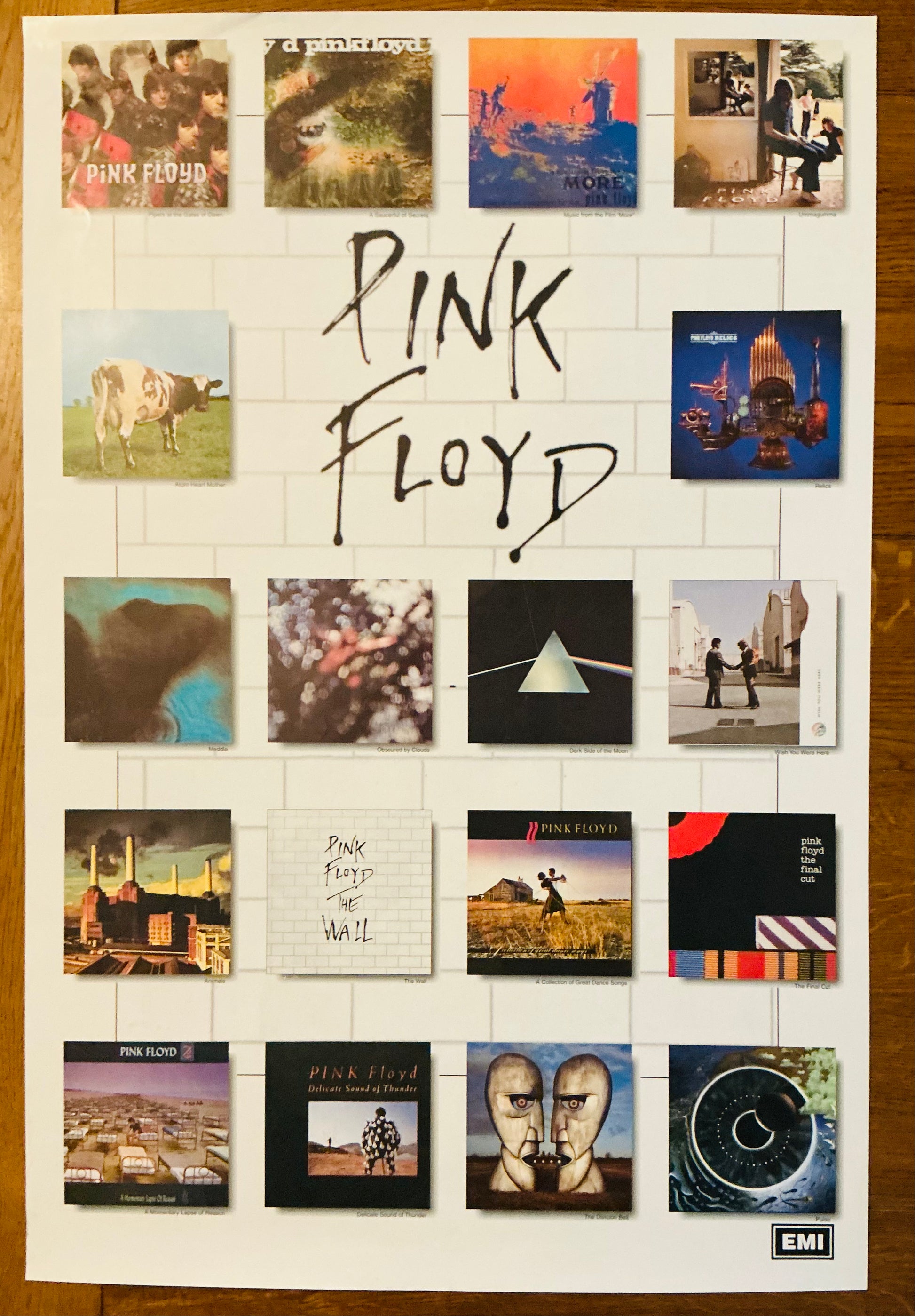 Pink Floyd Original Promo Album Poster EMI Records