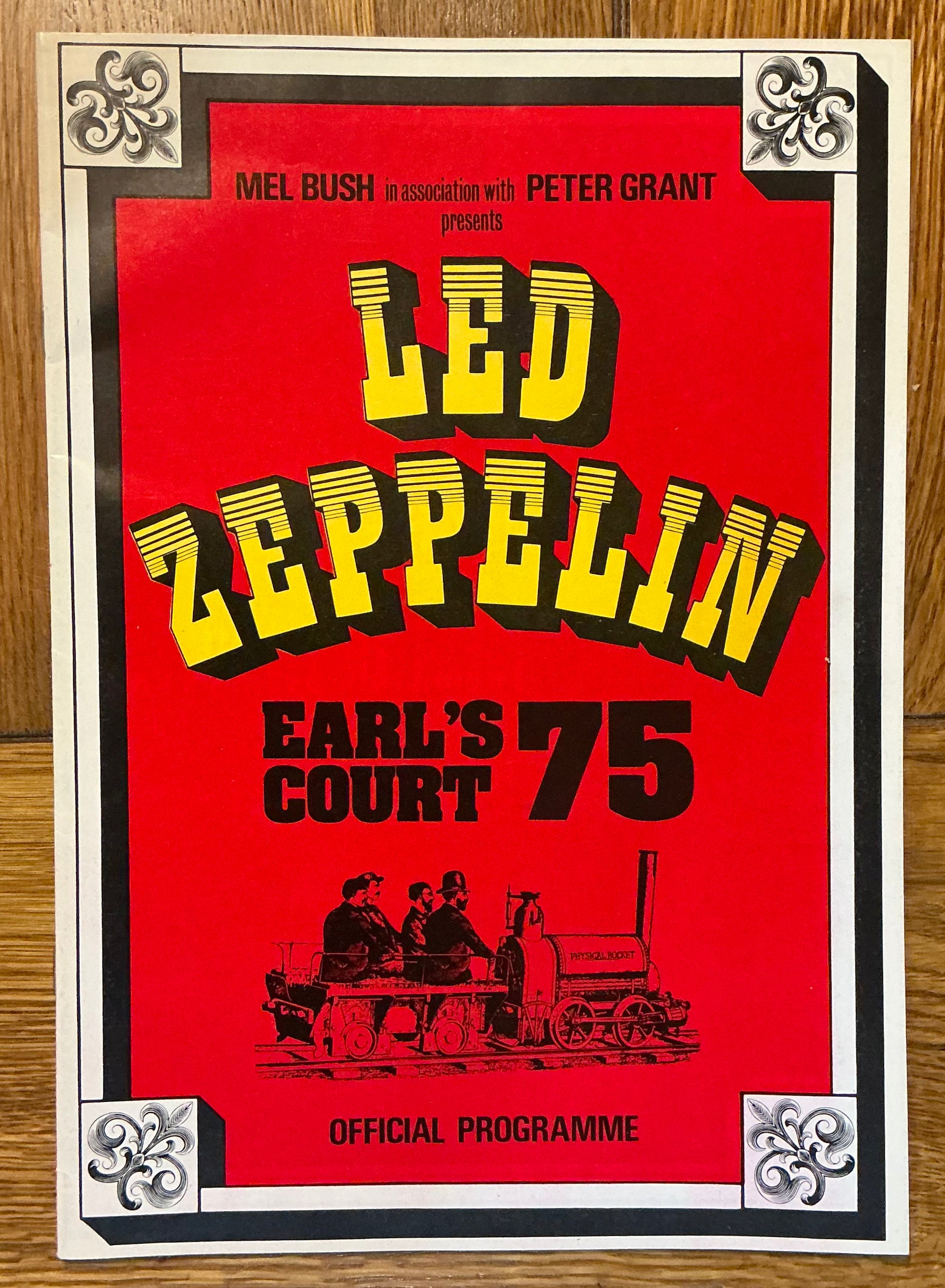 Led Zeppelin Original Concert Programme Earls Court Arena London May 1975
