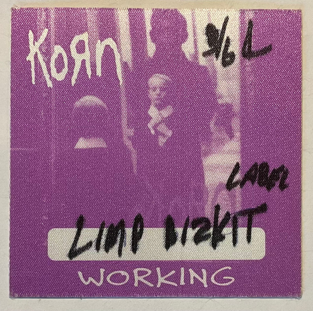 Korn Original Unused Purple Concert Backstage Pass Ticket Brixton Academy London 3rd Jun 1997