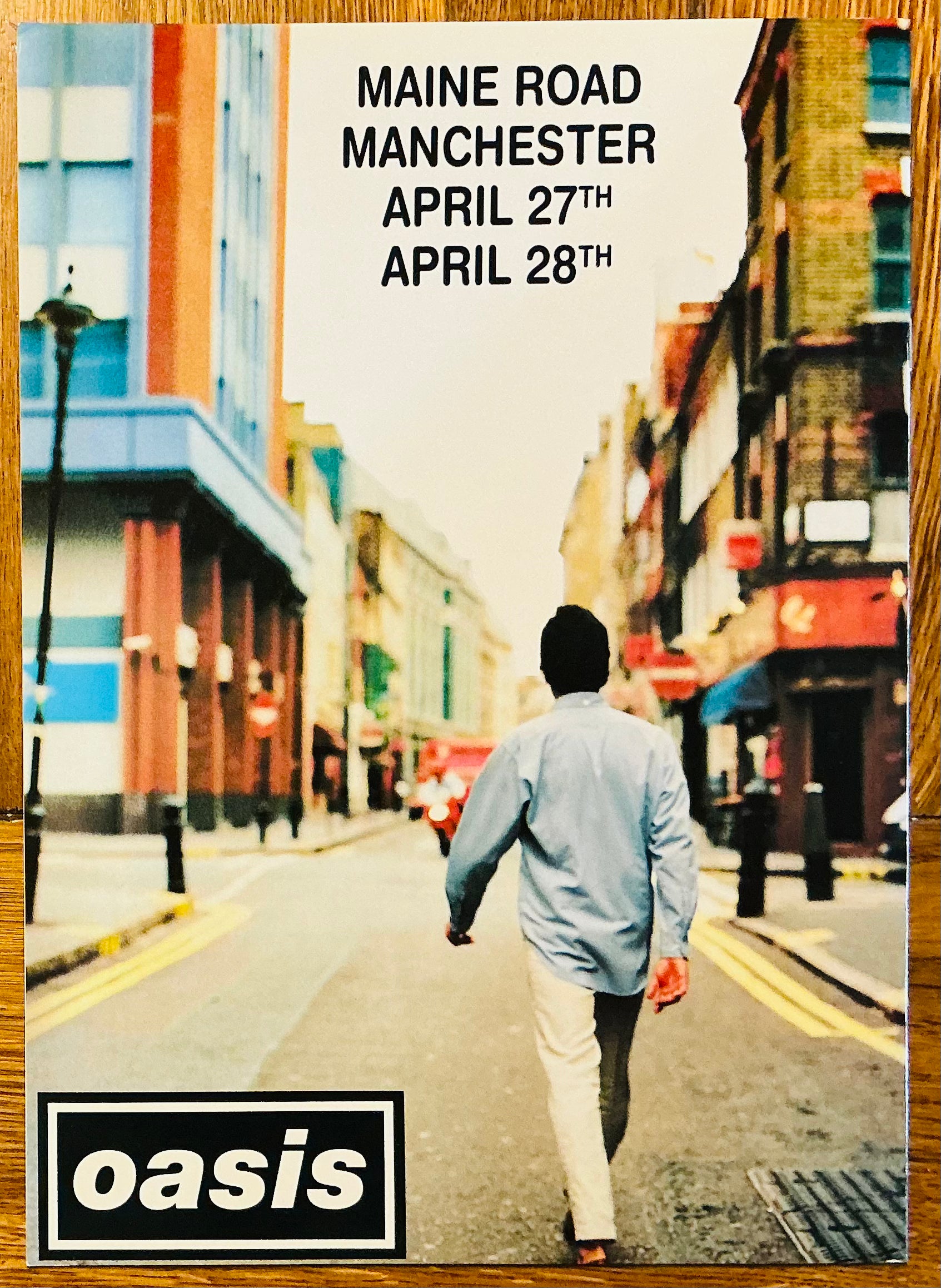 Oasis Original Concert Programme Maine Rod Manchester 27th/28th Apr 1996