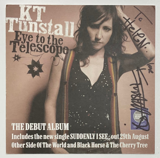 K.T. Tunstall Eye to the Telescope Original Promo Publicity Card & Tour Dates 2004