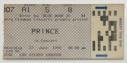 Prince Original Used Concert Wembley Arena London 27th Jun 1990