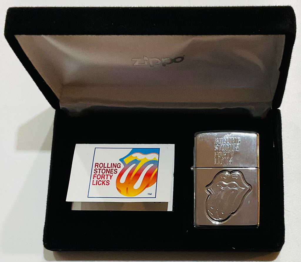 Rolling Stones 40 Licks Rare Promo Zippo Lighter Boxset 2003