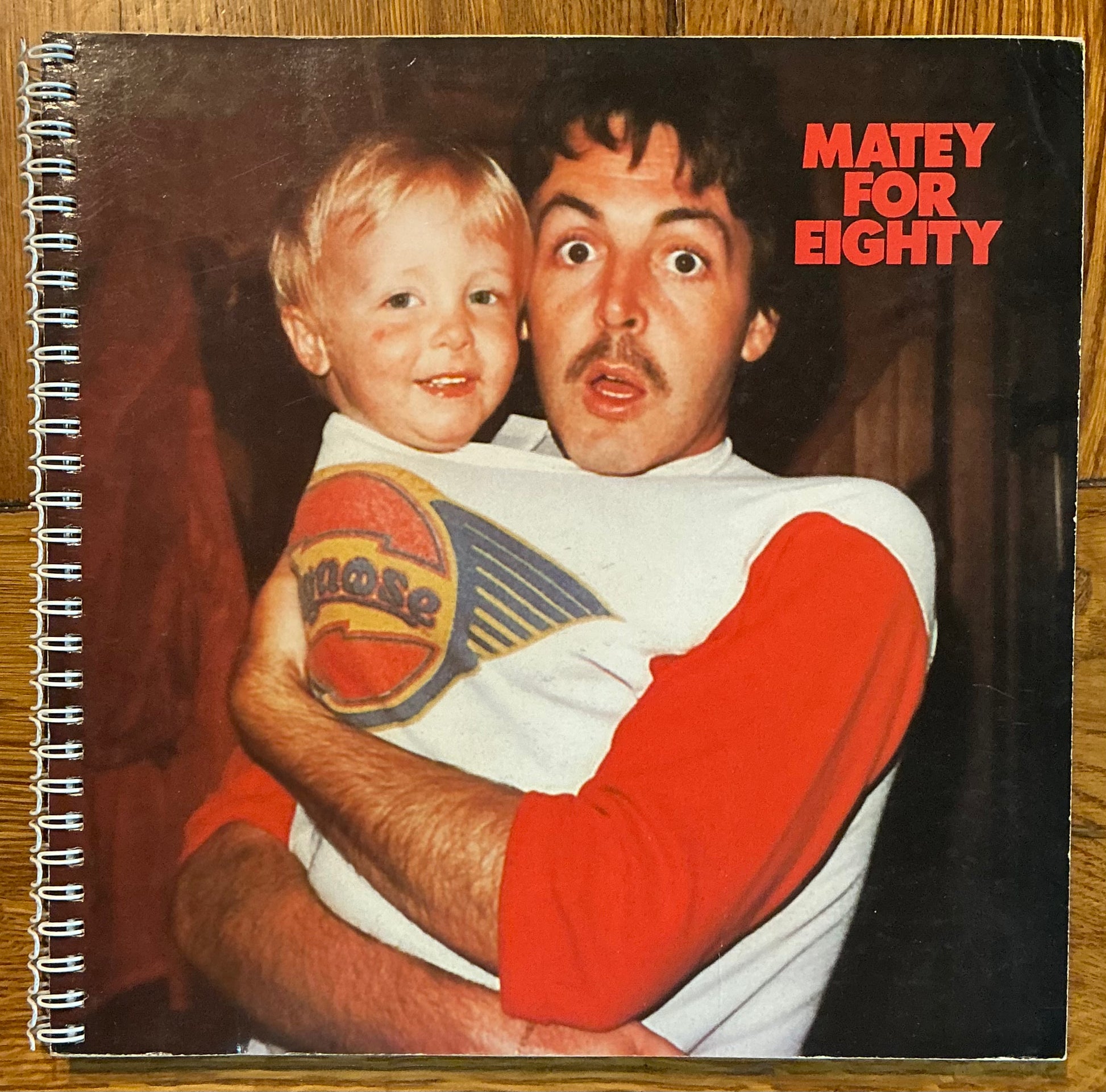 Beatles Paul Linda McCartney Matey For Eighty Desk Diary Calendar Book 1980
