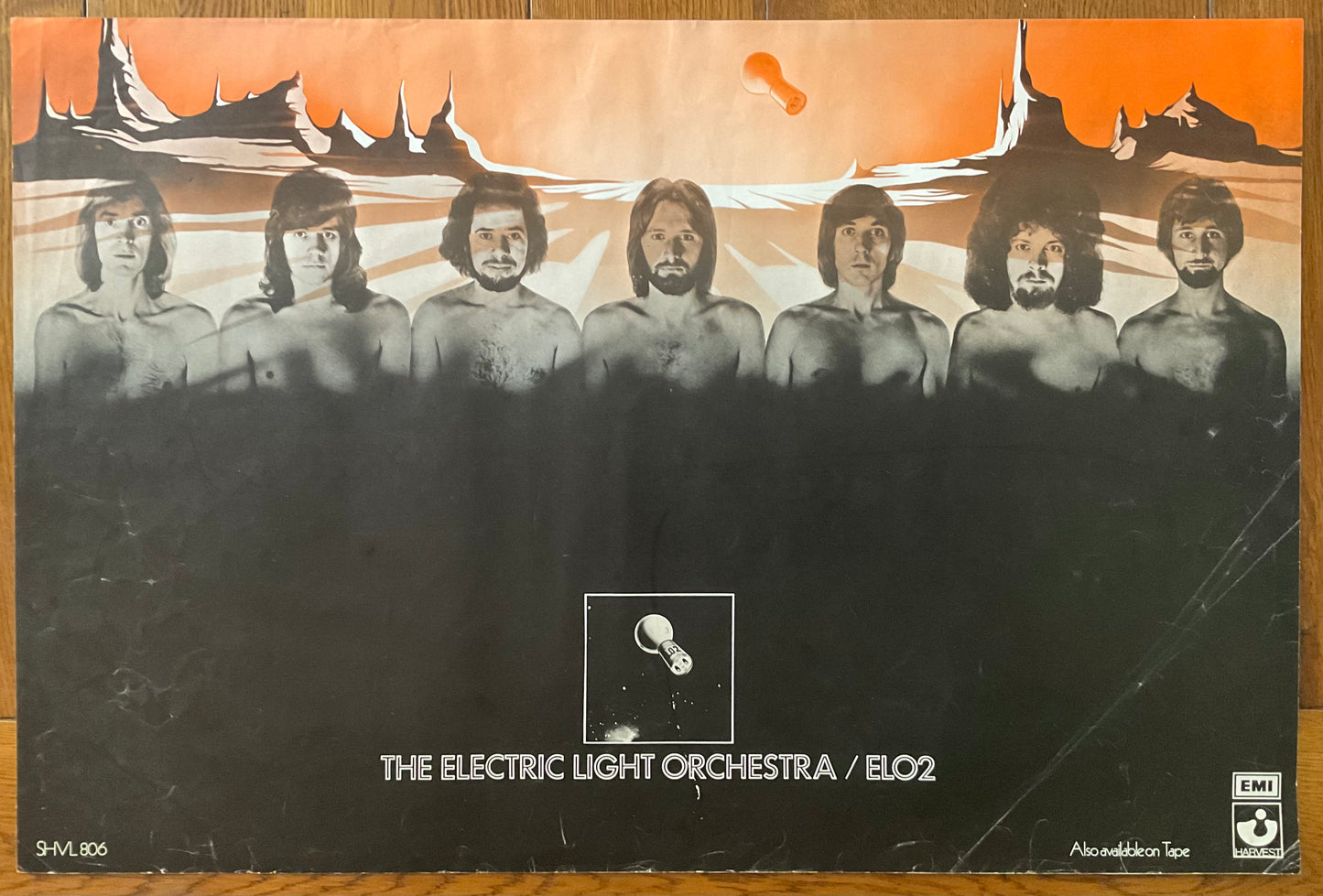 Electric Light Orchestra ELO2 Original Promo Poster EMI Harvest Records 1973