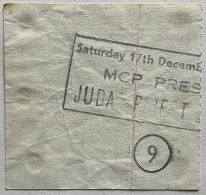 Judas Priest Original Used Concert Ticket Hammersmith Odeon London 17th Dec 1983