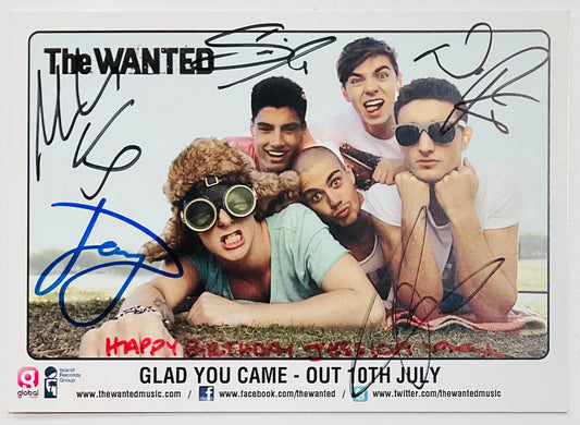 Wanted Glad You Came Original Promo Publicity Card Island Records 2011