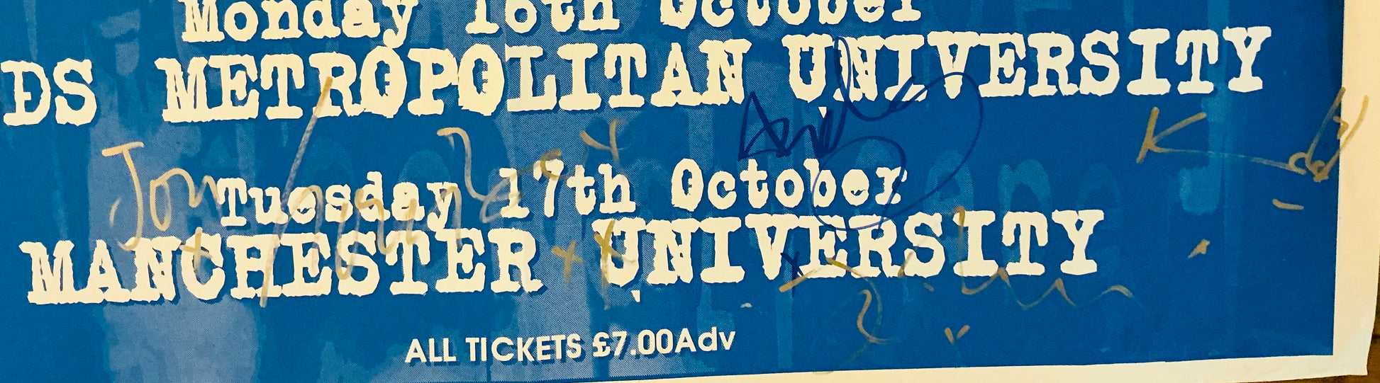 Sleeper Original Promo Signed Concert Tour Poster UK Tour Oct 1995