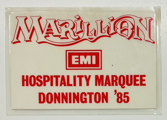 Marillion ZZ Top Bon Jovi Original Concert Hospitality Ticket Donington Park 17th Aug 1985