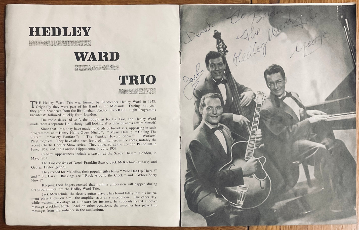 Jerry Lee Lewis Original Signed Concert Programme UK Tour May/ Jun 1958