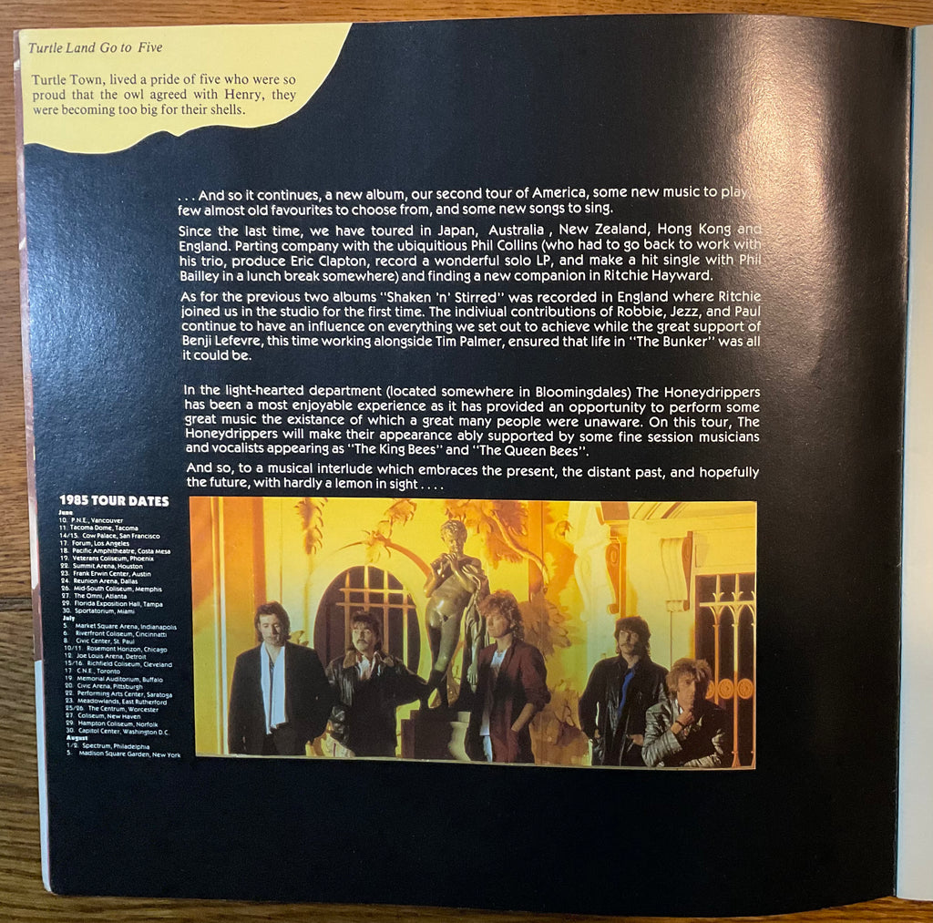 Led Zeppelin Robert Plant Original Concert Programme America Tour 1985