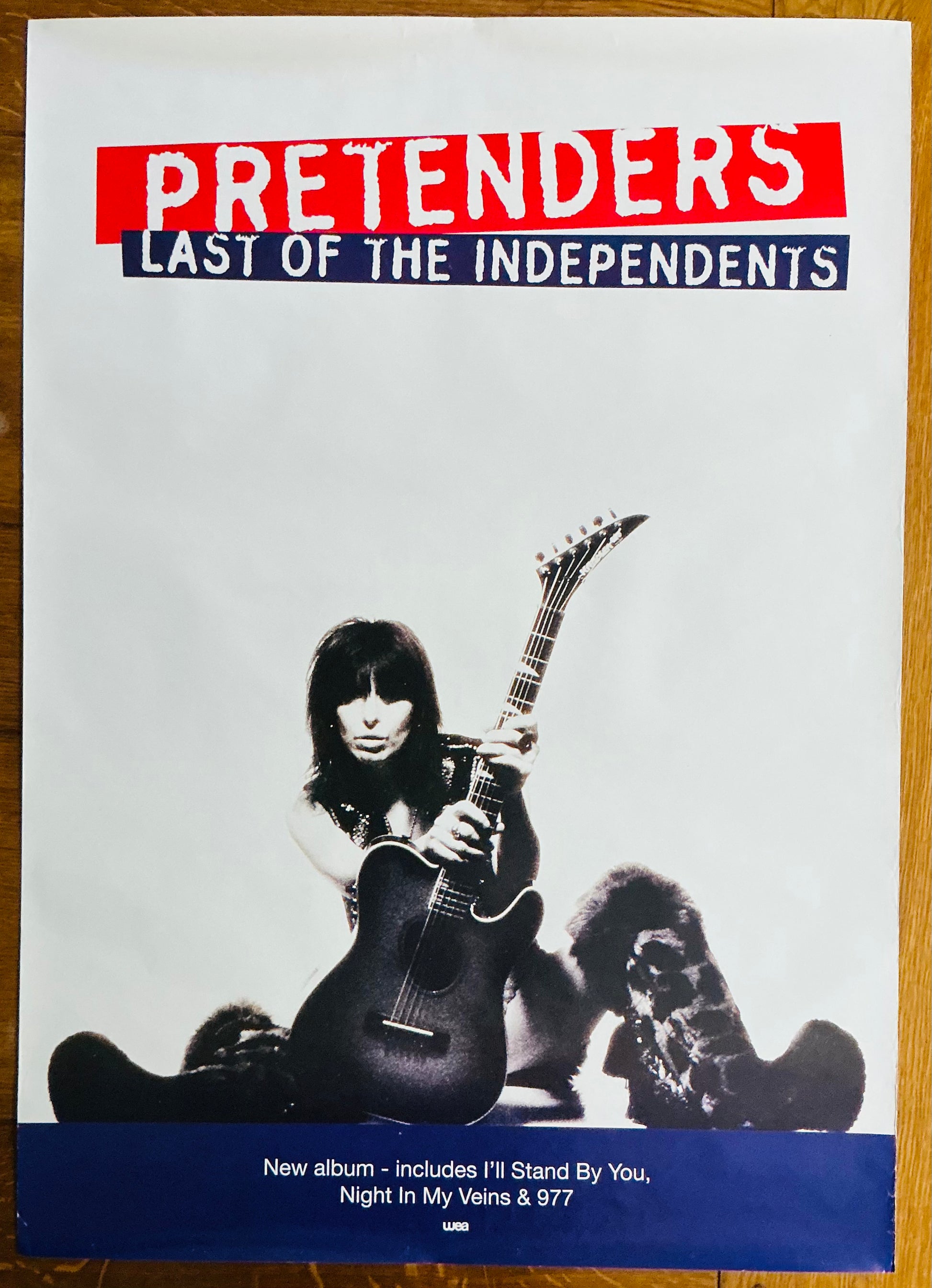 Pretenders Last of the Independents Original Promo Poster WEA Records 1994