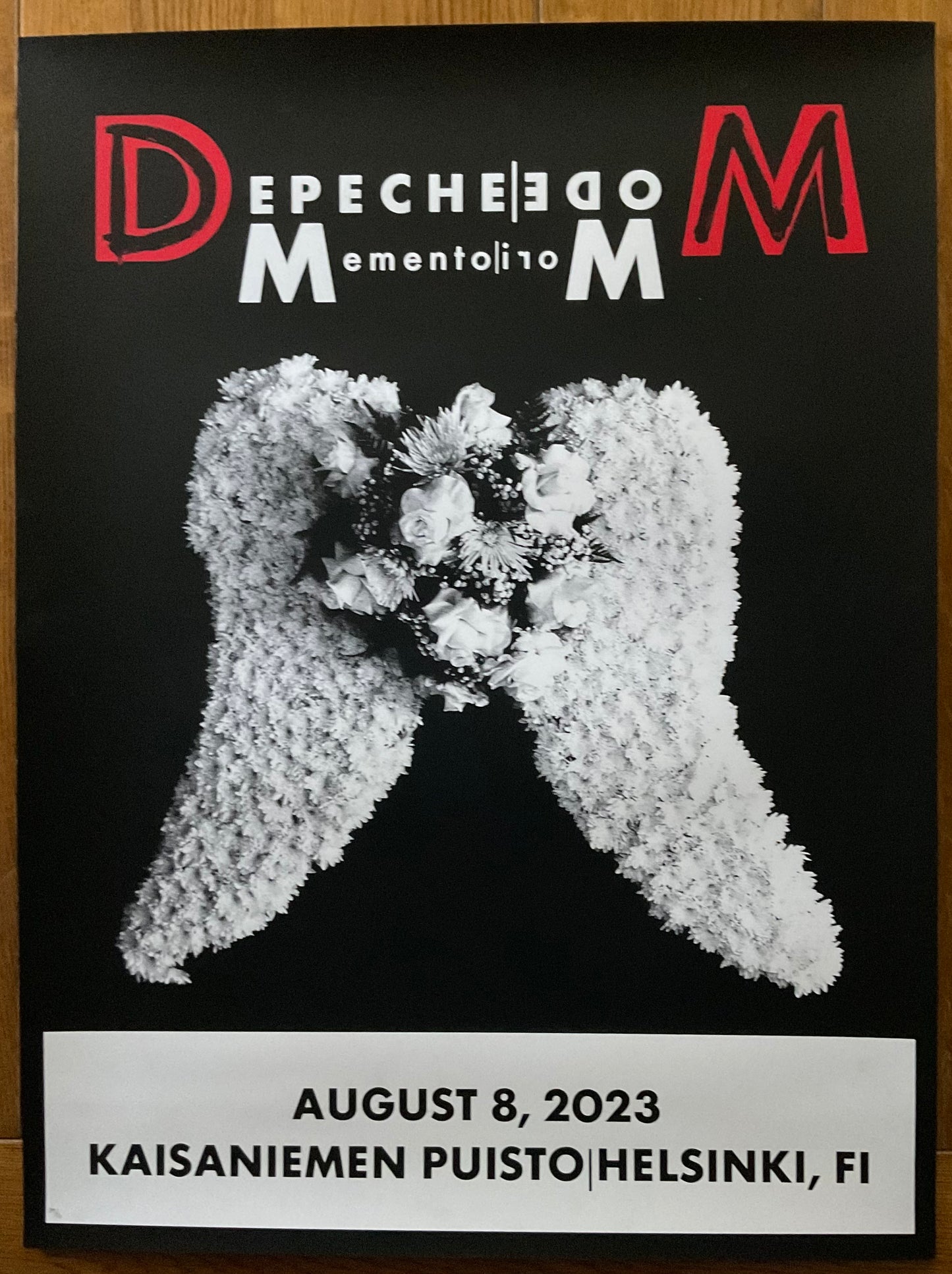 Depeche Mode Original Promo Concert Tour Gig Poster Kaisaniemen Puisto Helsinki 8th Aug 2023