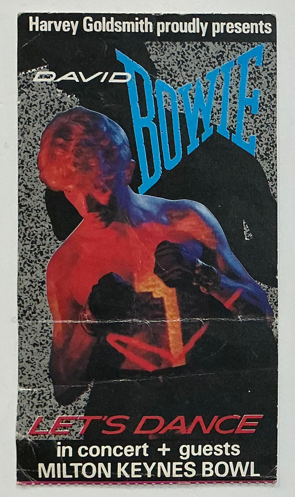 David Bowie Original Used Concert Ticket Milton Keynes Bowl 1st July 1983