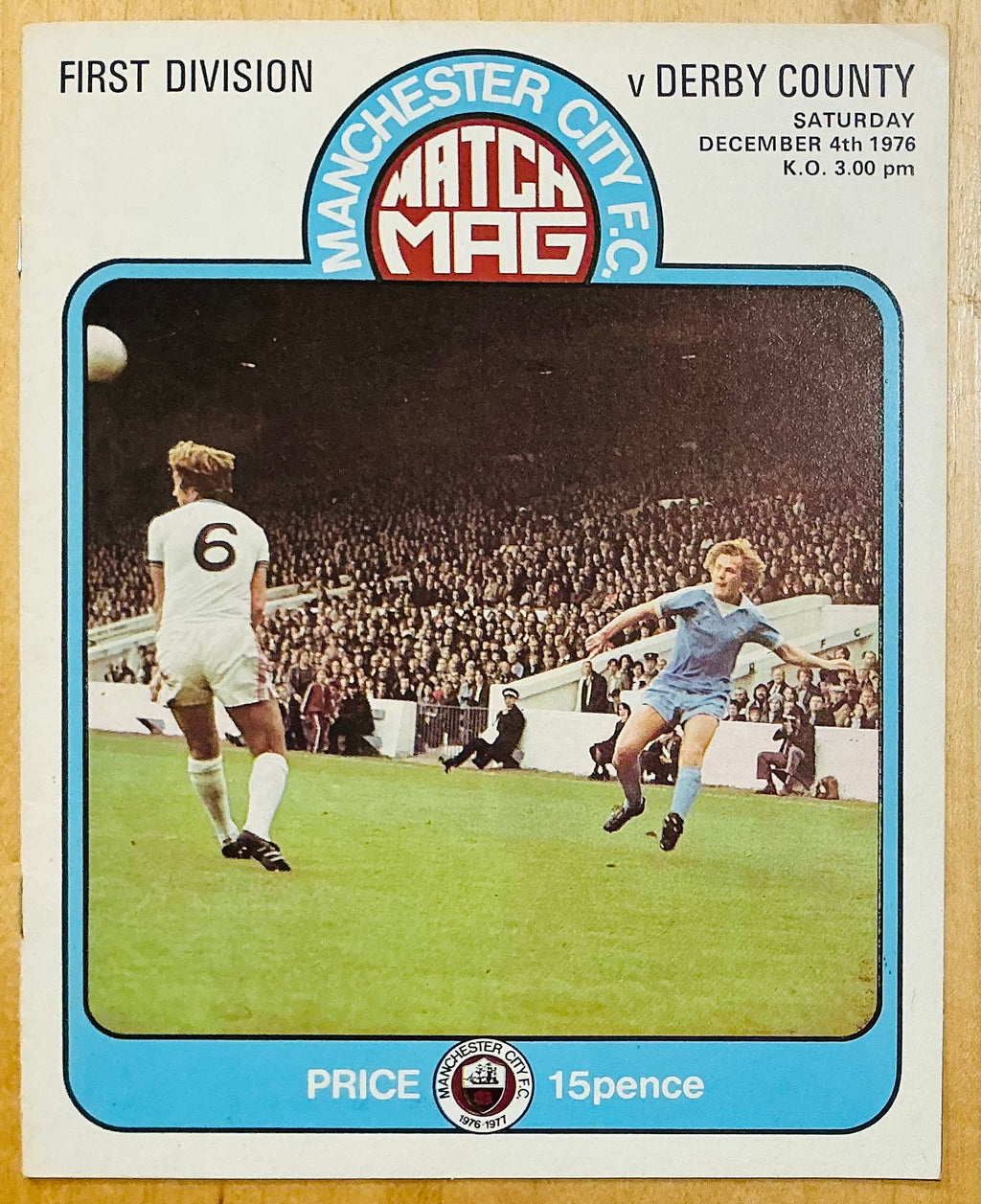 Sex Pistols Original Anarchy in the UK Tour Advert Man City v Derby County Programme 1976