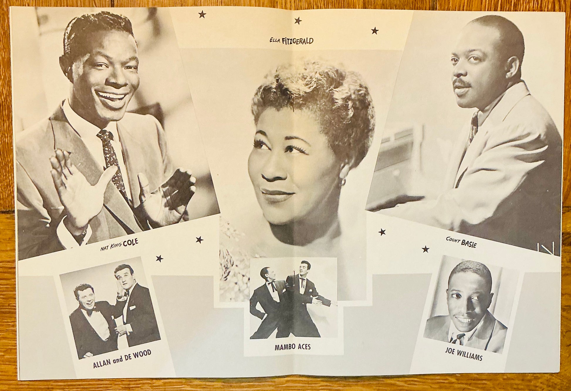 Nat King Cole Ella Fitzgerald Original Concert Programme Paramount Theater New York 24th Jan 1957