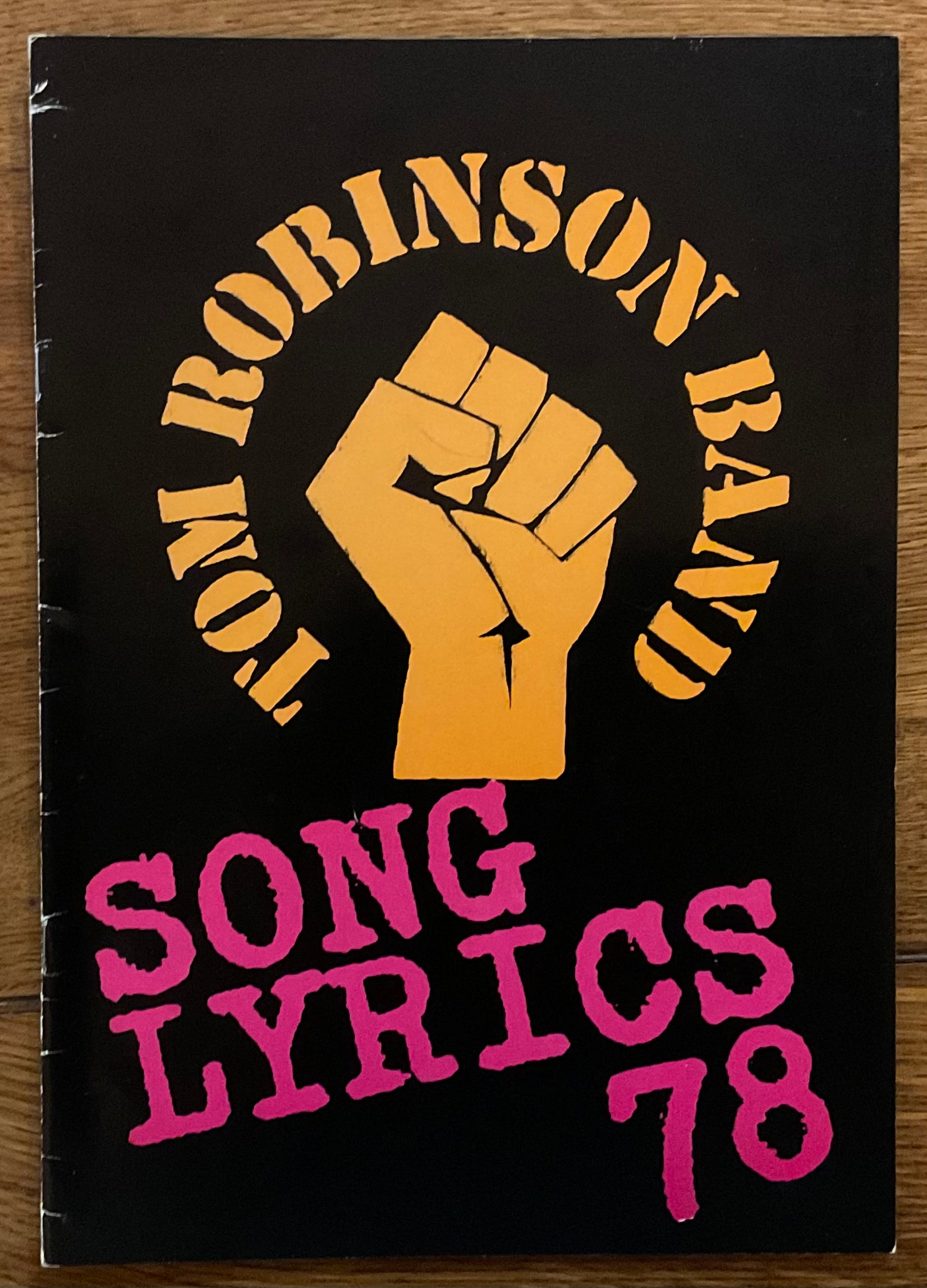 Tom Robinson Band Song Lyrics Booklet E.M.I. Publishing 1978