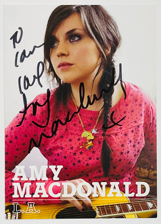 Amy MacDonald L.A. Original Promo Publicity Card Melodramatic Records 2007