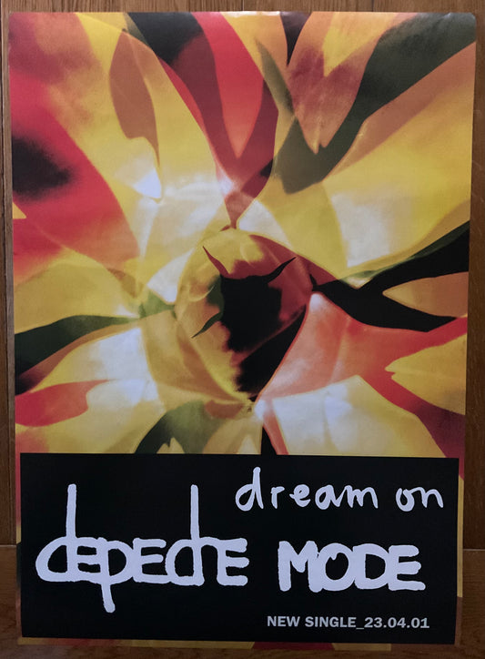 Depeche Mode Drean On Original Promo Poster Mute Records 2001