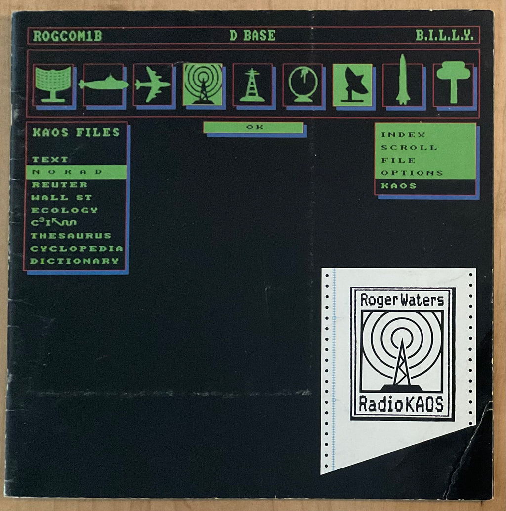 Roger Waters Original Concert Programme Radio Kaos Tour 1987