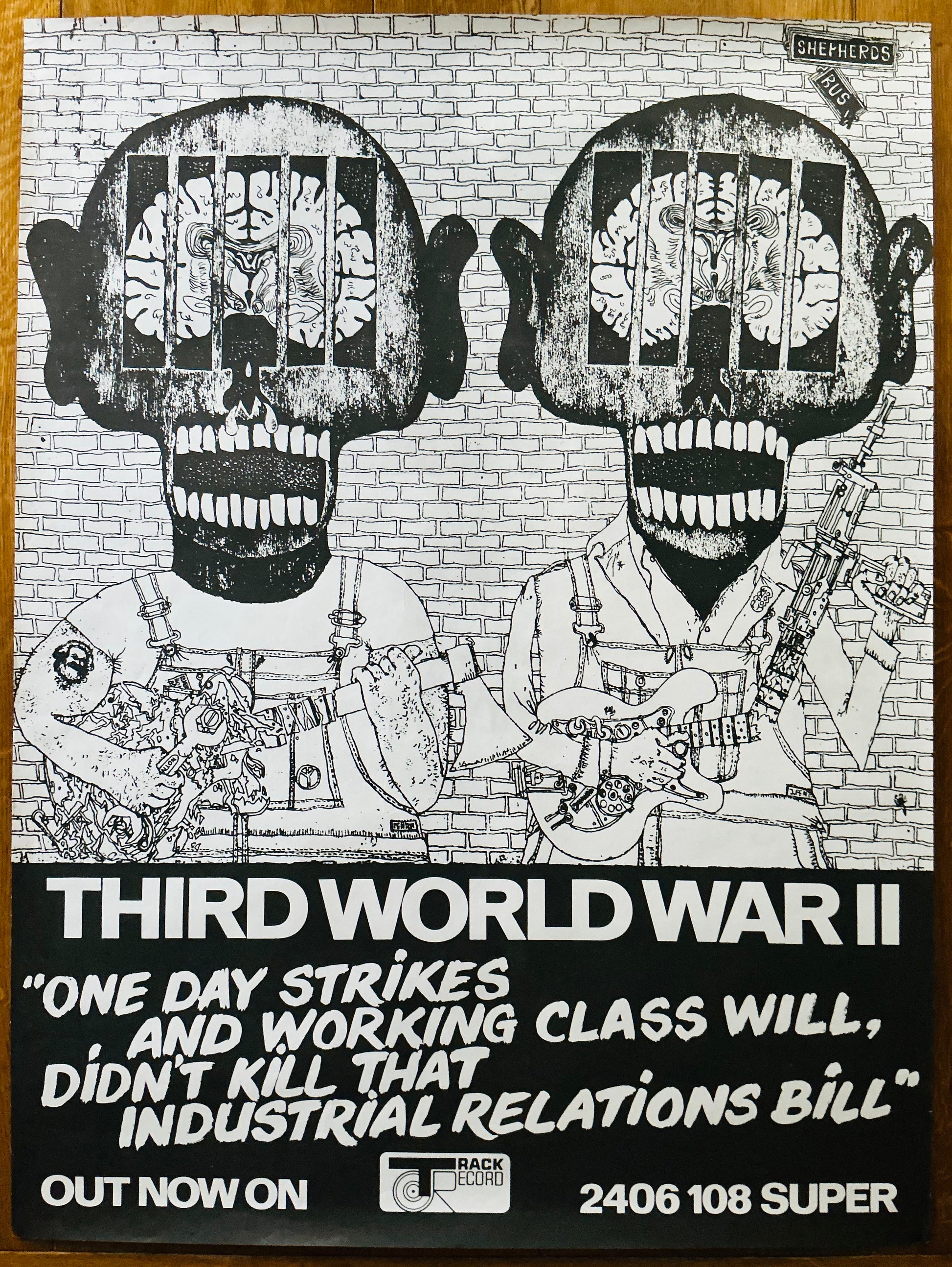 Third World War Third World War II Original Promo Poster Track Records UK 1973