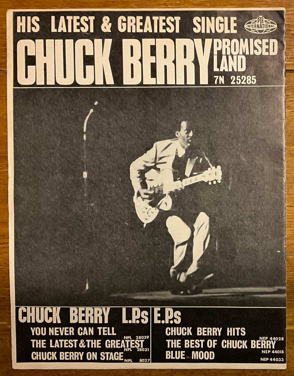 Chuck Berry Moody Blues Original Concert Programme UK Tour 1965