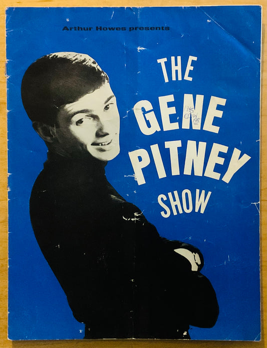 Gene Pitney Lulu Original Concert Programme U.K. Tour 1965