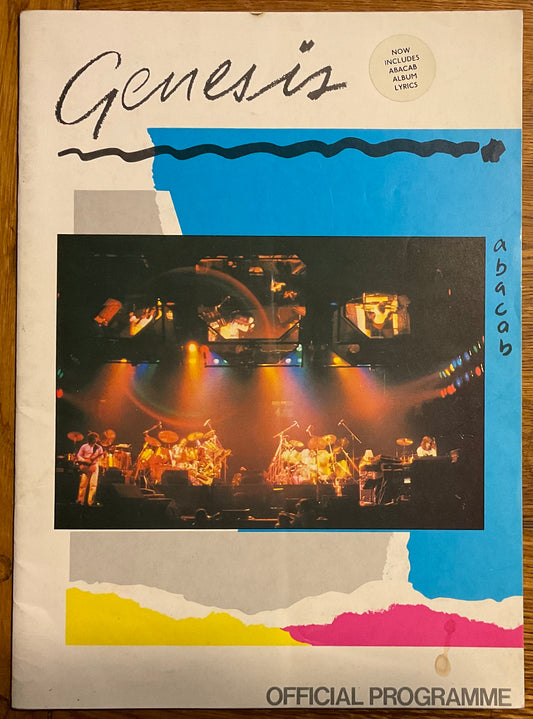 Genesis Original Concert Programme with Album Lyrics Abacab Tour 1981