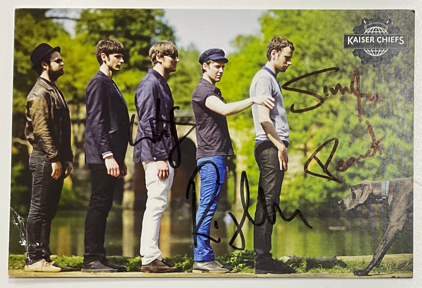 Kaiser Chiefs Original Signed Autographed Promo Publicity Postcard