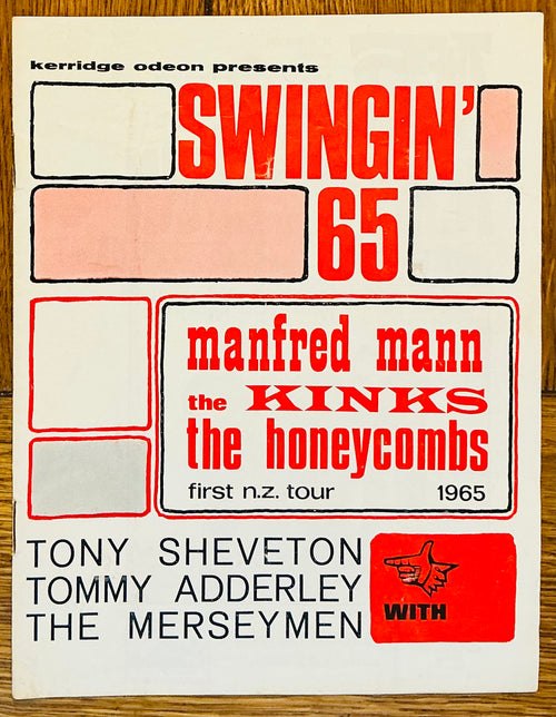 Kinks Manfred Mann Original Concert Programme Majestic Kerridge Odeon Christchurch 4th Feb 1965