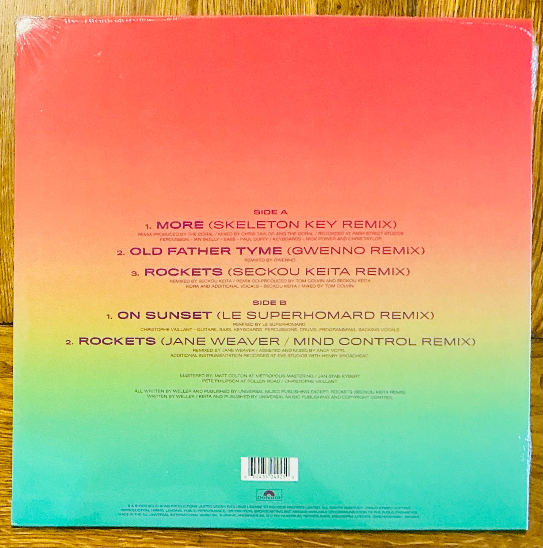 Paul Weller On Sunset Remixes Still Sealed NMint 12” 5 Track Vinyl Polydor Records 2020