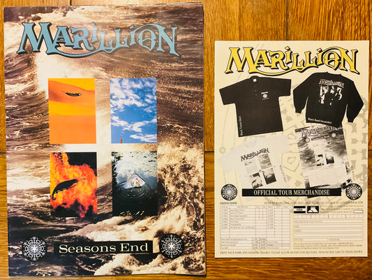 Marillion Original Concert Poster Programme Seasons End Tour 1989