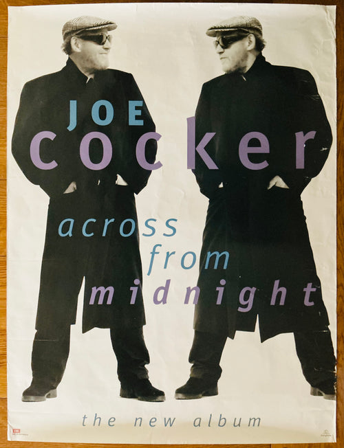 Joe Cocker Across From Midnight Original Promo Poster Parlophone Records 1997