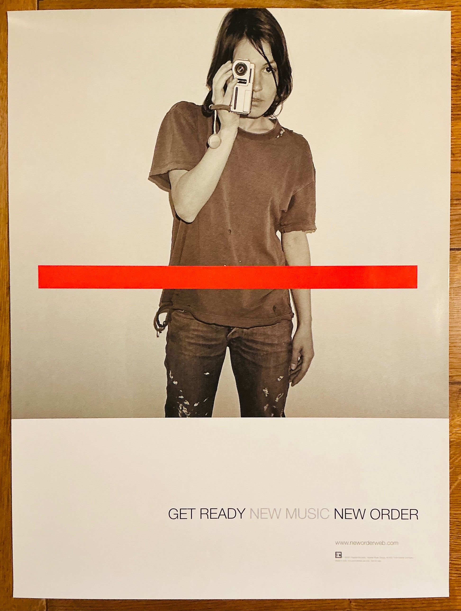 New Order Get Ready Original Promo Poster Reprise Records 2001