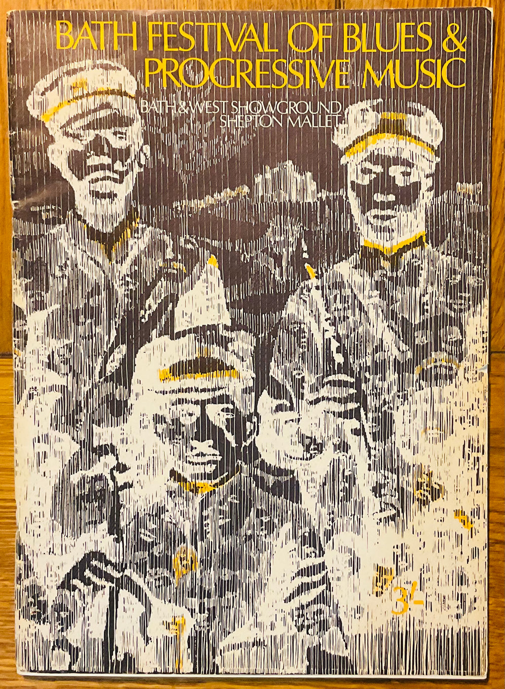 Led Zeppelin Pink Floyd Original Concert Programme Bath Festival Shelton Mallet 1970