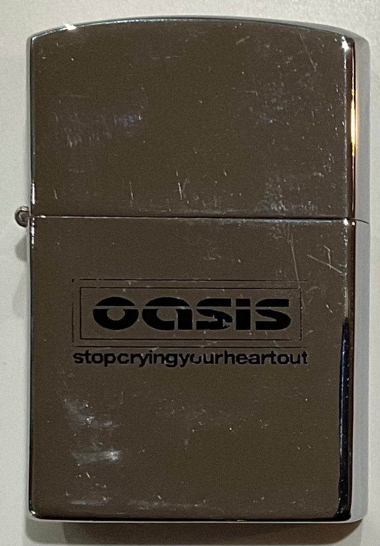 Oasis Stop Crying Your Heart Out Rare Promo Zippo Style Lighter 2002