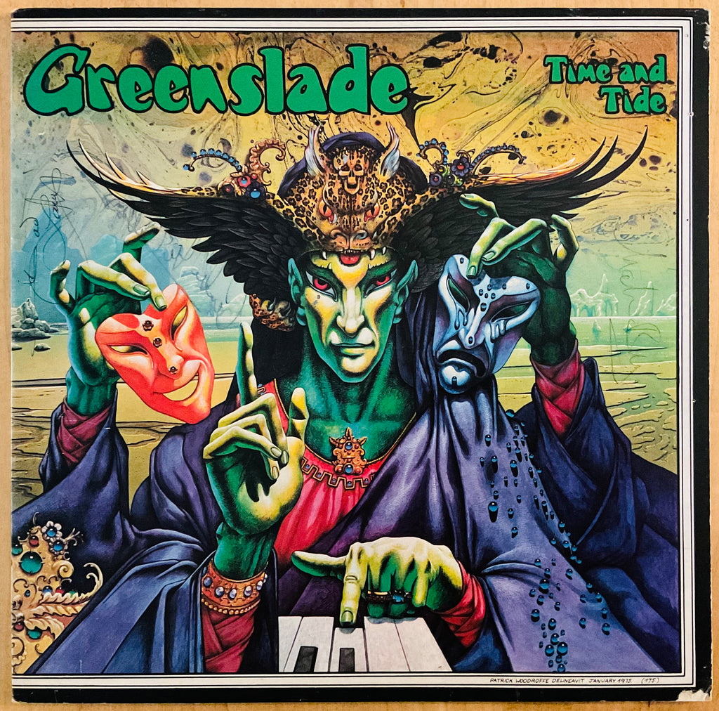 Greenslade Time and Tide Original Fully Signed Autographed Album Cover 1975