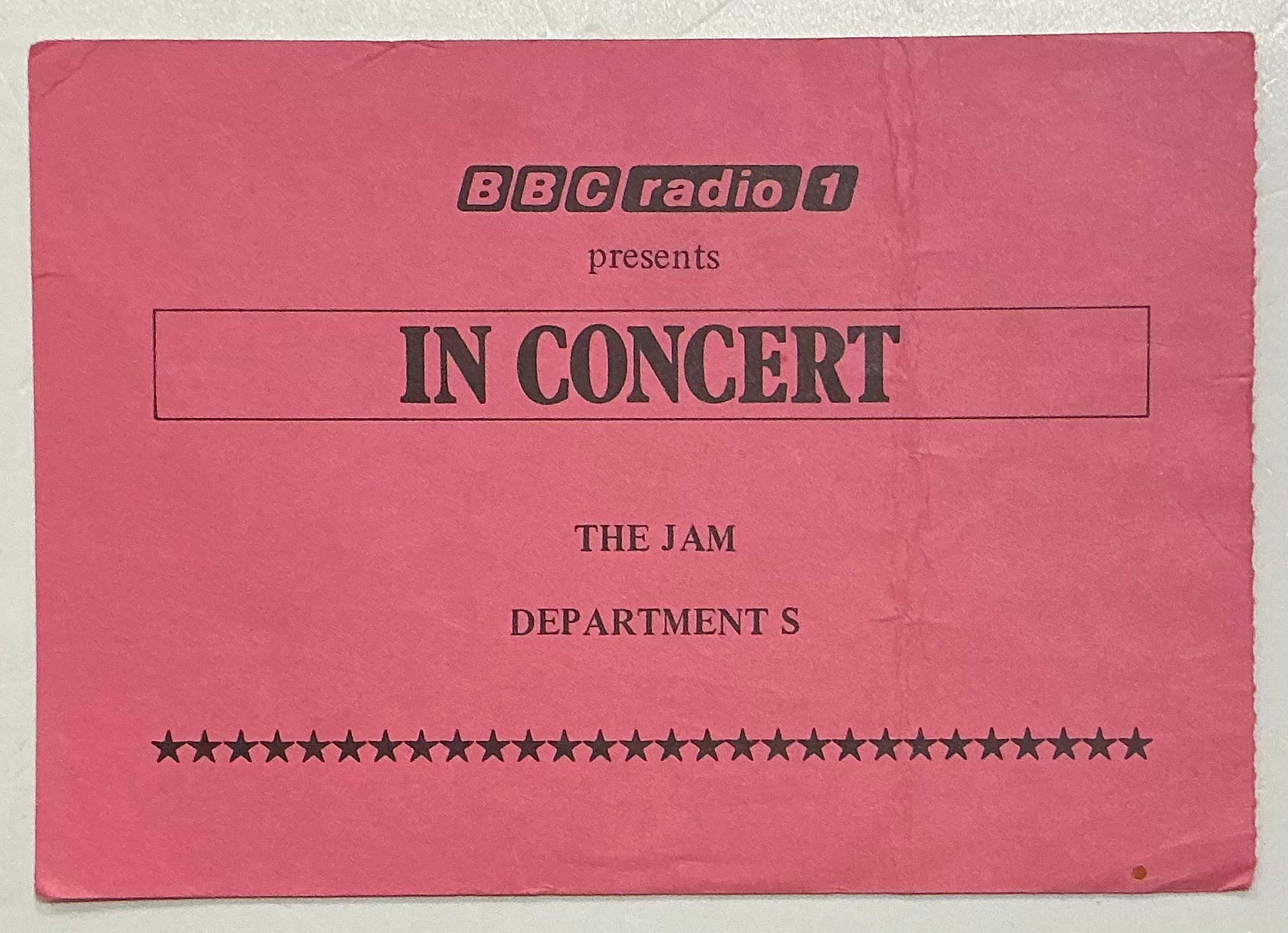 Jam Paul Weller Original Used Signed Concert Ticket Hippodrome London 19th Dec 1981