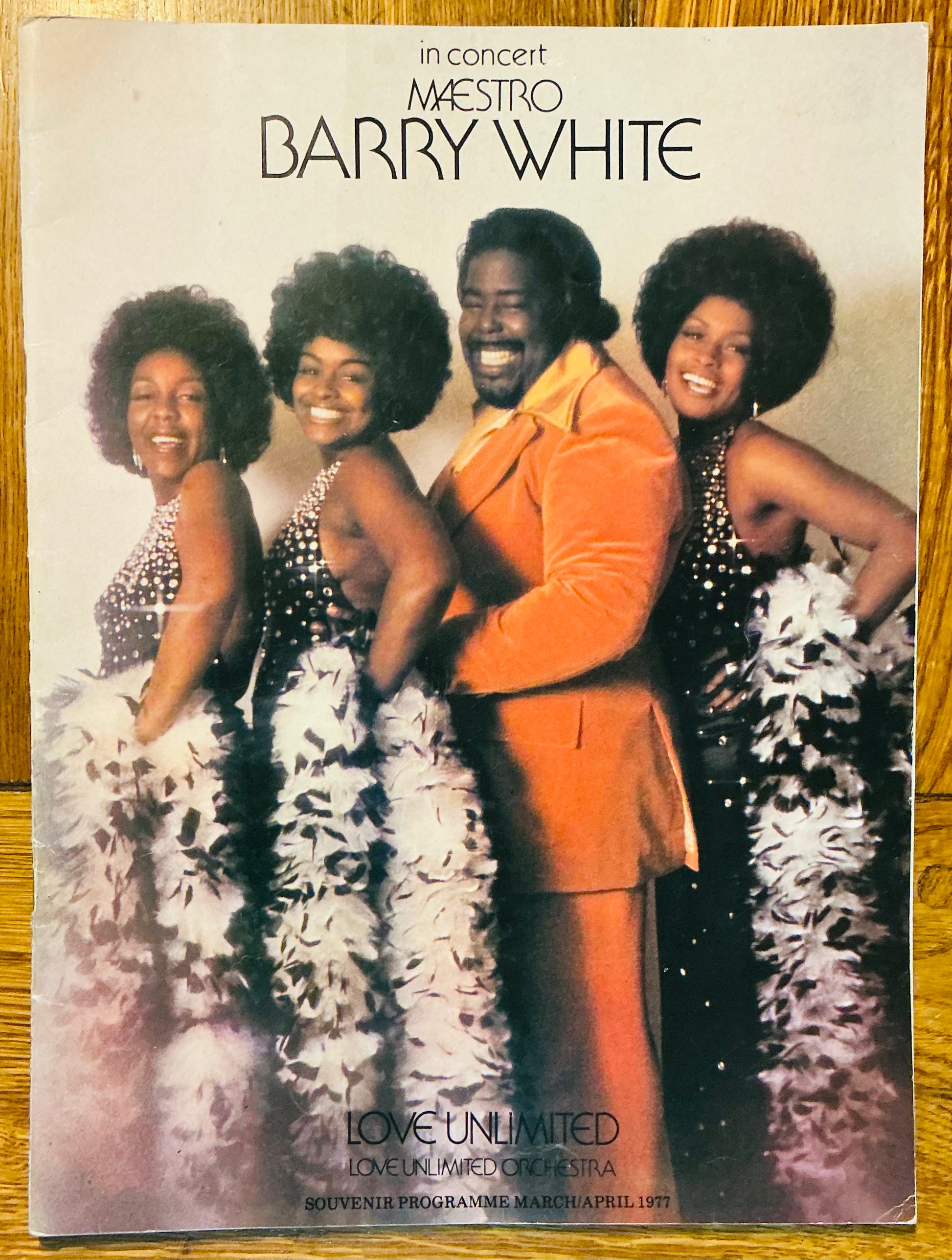 Barry White Original Concert Programme UK Tour Mar 1977