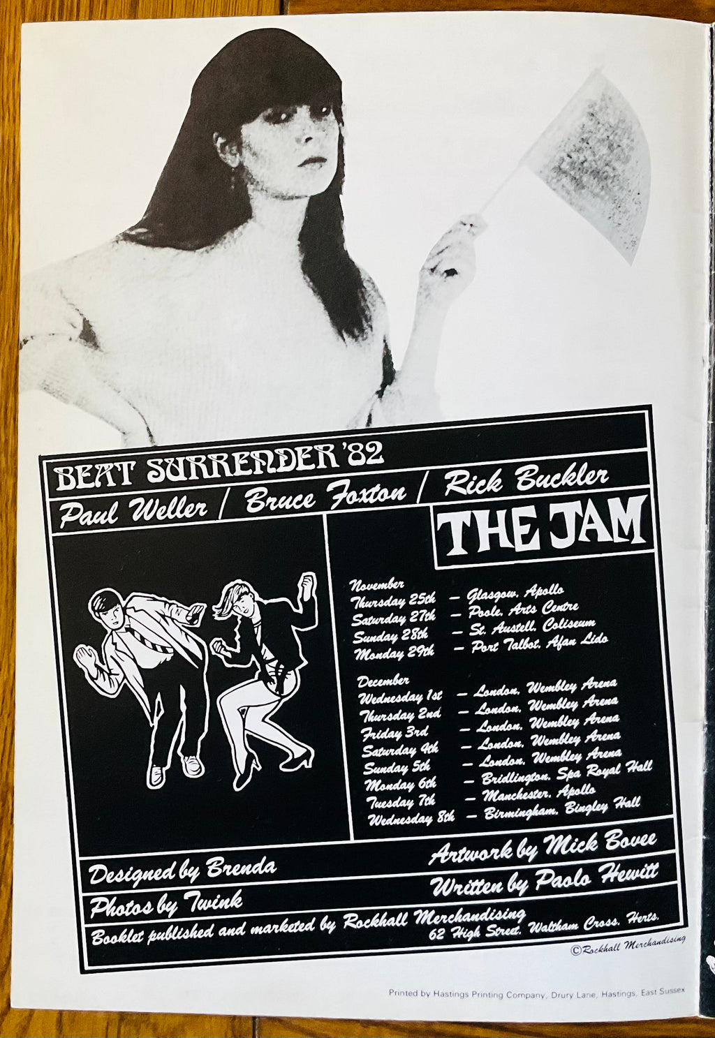 Jam Concert Programme Beat Surrender Tour 1982