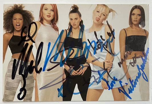 Spice Girls Original Signed Autographed Publicity Card