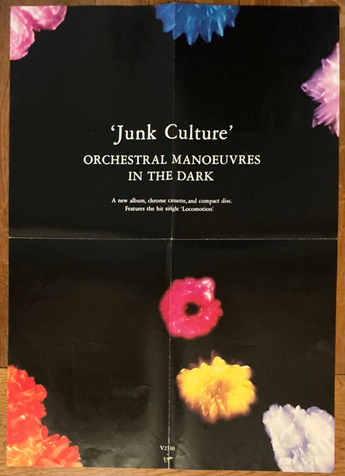 Orchestral Manoeuvres in the Dark OMD Junk Culture Original Promo Poster Virgin Records 1984
