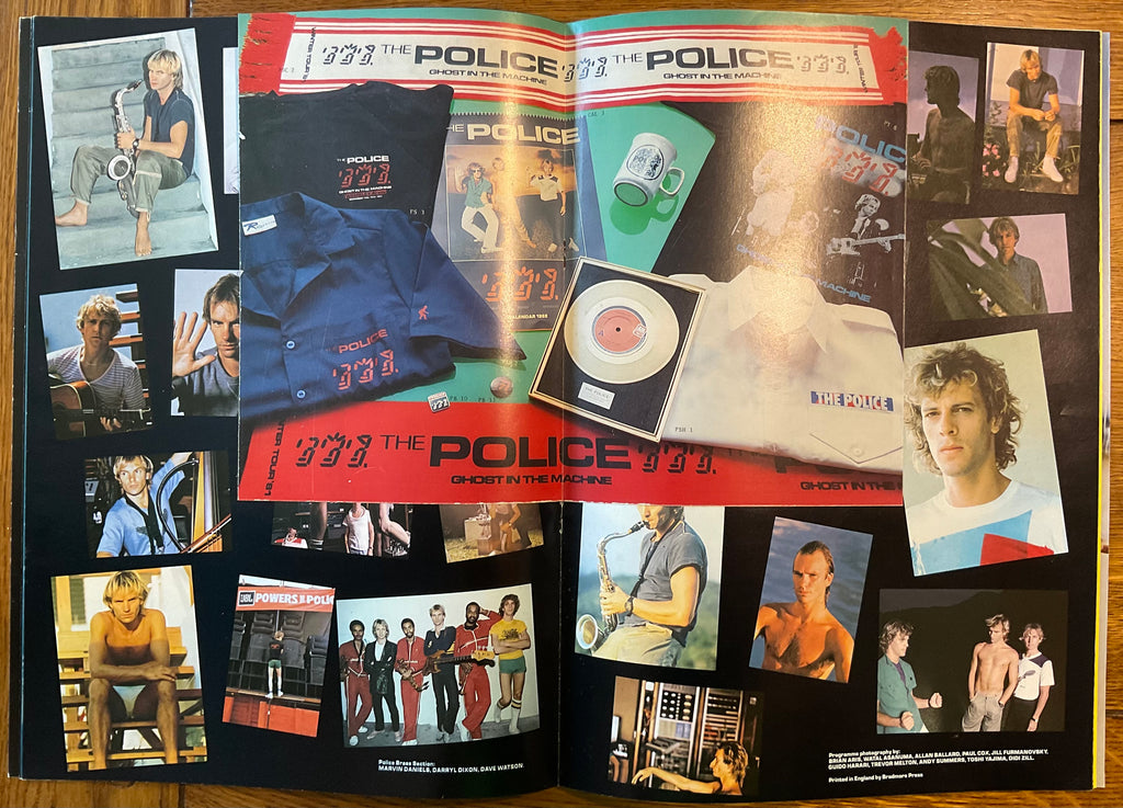 Police Original Concert Programme & Insert Flyer Ghost in the Machine UK Tour 1981/82