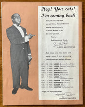 Load image into Gallery viewer, Count Basie Original Concert Programme Third Tour of Great Britain Feb 1959