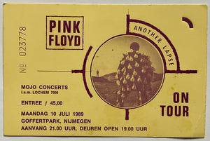 Pink Floyd Original Used Concert Ticket Goffertpark Nijmegen 10th Jul 1989